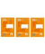 Notizblock 040741002, Lineatur 2 | liniert / Lineatur 2, A5, 90g, orange, 40 Blatt